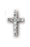 1 1/8-inch Sterling Silver Crucifix with 20-inch Chain