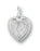 13/16-inch Sterling Silver Miraculous Heart Pendant with 18-inch Chain