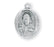 11/16-inch Sterling Silver Scapular Medal with 18-inch Chain