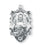 1 1/16-inch Sterling Silver Christ the King Medal with 24-inch Chain