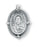 1 1/16-inch Sterling Silver Scapular Medal with 24-inch Chain
