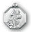 Sterling Silver Octagon shaped Saint Christopher Medal
