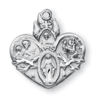 Sterling Silver 4-Way Medal