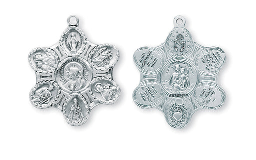 Sterling Silver 7-Way Medal