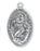 Sterling Silver Oval Saint Christopher Medal
