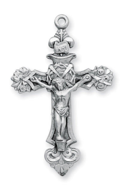1 13/16-inch Sterling Silver -inchTools of the Crucifixion-inch Cross with 24-inch Chain