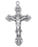 Sterling Silver 2 1/4-inch Crucifix W/Fancy Scroll Work 24-inchCh-Bxd