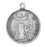 7/8-inch Sterling Silver Saint Francis Medal with 18-inch Chain