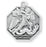 Sterling Silver Octagon Shaped Saint Michael Medal