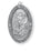 Sterling Silver Oval Saint Michael Medal