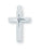 7/8-inch Sterling Silver Cross with 18-inch Chain