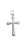 7/8-inch Sterling Silver Plain Cross with 18-inch Chain