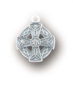 5/8-inch Sterling silver Celtic Cross with 18-inch Chain