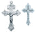 1 1/2-inch Sterling Silver -inchPardon-inch Crucifix with 24-inch Chain