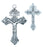1 1/4-inch Sterling Silver Pardon Crucifix with 24-inch Chain