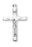 1 5/16-inch Sterling Silver Crucifix with 20-inch Chain