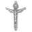1 1/4-inch Sterling Silver Trinity Crucifix with 18-inch Chain