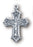 1 1/2-inch Sterling Silver Crucifix with 24-inch Chain
