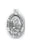 Sterling Silver Oval Shaped Saint Kateri Tekakwitha Medal
