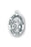 Sterling Silver Oval Shaped Saint Mary Magdalene Medal