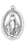 1 1/2-inch Sterling Silver Oval Miraculous Medal with 27-inch Chain