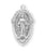 1-inch Sterling Silver Miraculous Medal with 18-inch Chain
