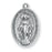 1 1/16-inch Sterling Silver Oval Miraculous Medal with 24-inch Chain