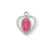 Sterling Silver Heart Shaped Miraculous Medal