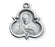 7/8-inch Sterling Silver Scapular Medal with 18-inch Chain