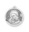 15/16-inch Round Sterling Silver Saint Anthony Medal with 18-inch Chain