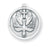 15/16-inch Round Sterling Silver Holy Spirit Medal with 20-inch Chain