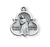 7/8-inch Sterling Silver Saint Jude Medal with 18-inch Chain