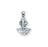 5/8-inch Sterling Silver Our Lady of Grace Medal with 16-inch Chain