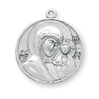 Sterling Silver Madonna and Child Medal