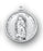 1 1/16-inch Sterling Silver Our Lady of Sorrows Medal with an 18-inch Chain