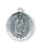 13/16-inch Round Sterling Silver Our Lady of Guadalupe Medal with 18-inch Chain
