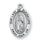 7/8-inch Oval Sterling Silver Our Lady of Guadalupe Medal with 18-inch Chain