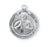 7/8-inch Round Sterling Silver Saint Jude Medal with 20-inch Chain