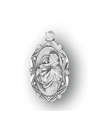 7/8-inch Sterling Silver Saint Anthony Medal with 18-inch Chain
