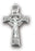 1 3/4-inch Sterling Silver Celtic Crucifix with 24-inch Chain