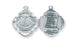 3/4-inch Sterling Silver Confirmation 7 Gifts of the Holy Spirit Medal with 18-inch Chain