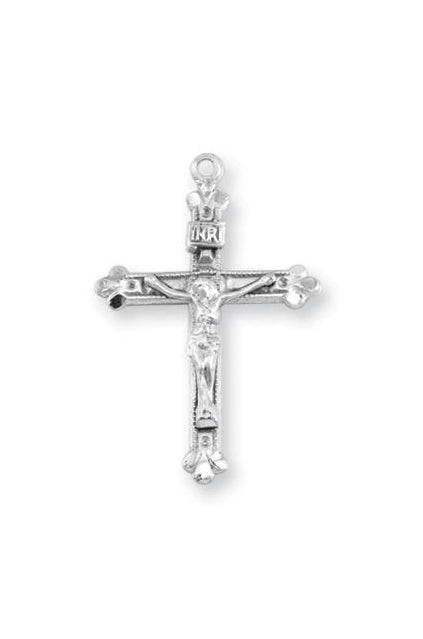 1-inch Sterling Silver Crucifix with 20-inch Chain