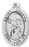 Sterling Silver Oval Shaped Saint Joseph Medal