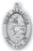 Sterling Silver Oval Shaped Saint Sebastian Medal