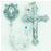 Double Capped Crystal Swarovski Sterling Rosary - Engravable