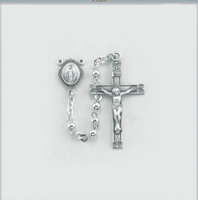 High Polished Sterling Rosary - Engravable