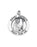 Sterling Silver Round Shaped Saint Patrick Medal