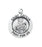 Sterling Silver Round Shaped Saint Cecilia Medal