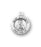 Sterling Silver Round Shaped Saint Elizabeth Medal