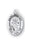 Sterling Silver Oval Shaped Saint Bernard Medal